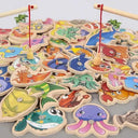 Wooden Magnetic Fishing Toy For Kids