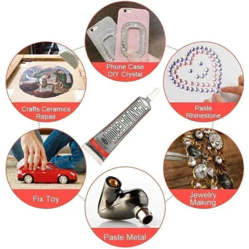 Crystal Rhinestone Jewelry DIY Crafting Kit Adhesive