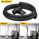 Spiral Cable Protector With Bite Proof Tech Upgrade