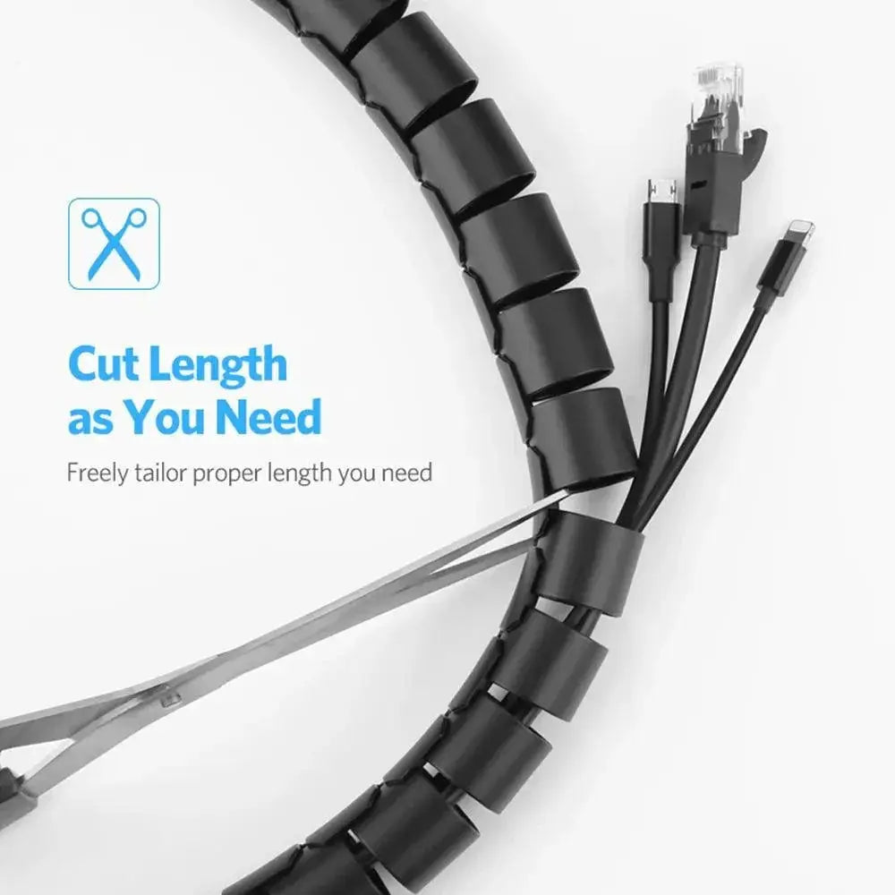 Spiral Cable Protector With Bite Proof Tech Upgrade