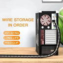Tangle-Free Spiral Wrap for Office Wires