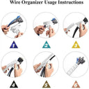 Tangle-Free Spiral Wrap for Office Wires
