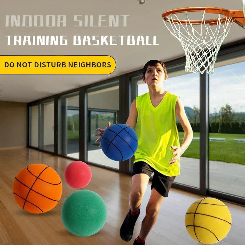 Silent High Density Foam Bouncy Basketball Toy 3 And Up