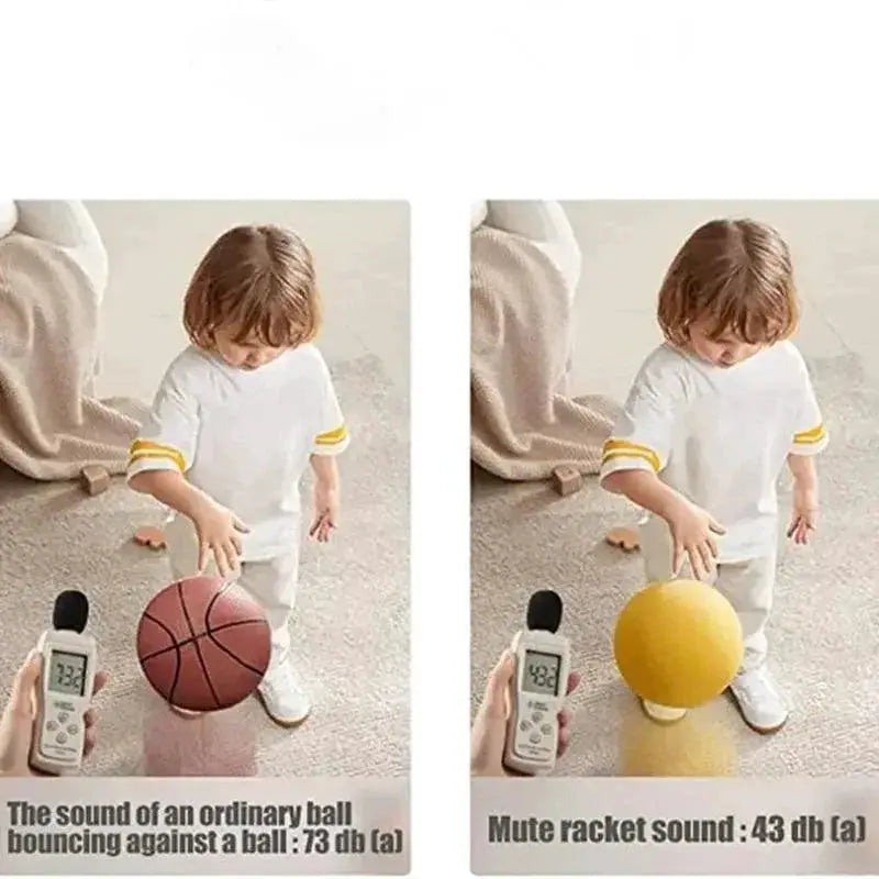 Silent High Density Foam Bouncy Basketball Toy 3 And Up