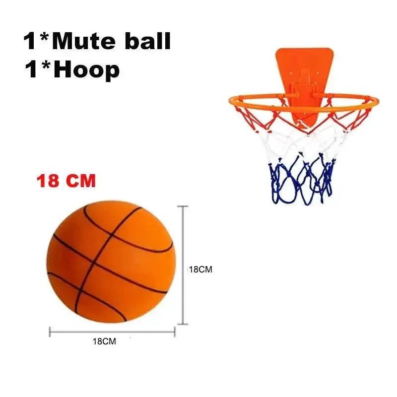Silent High Density Foam Bouncy Basketball Toy 3 And Up