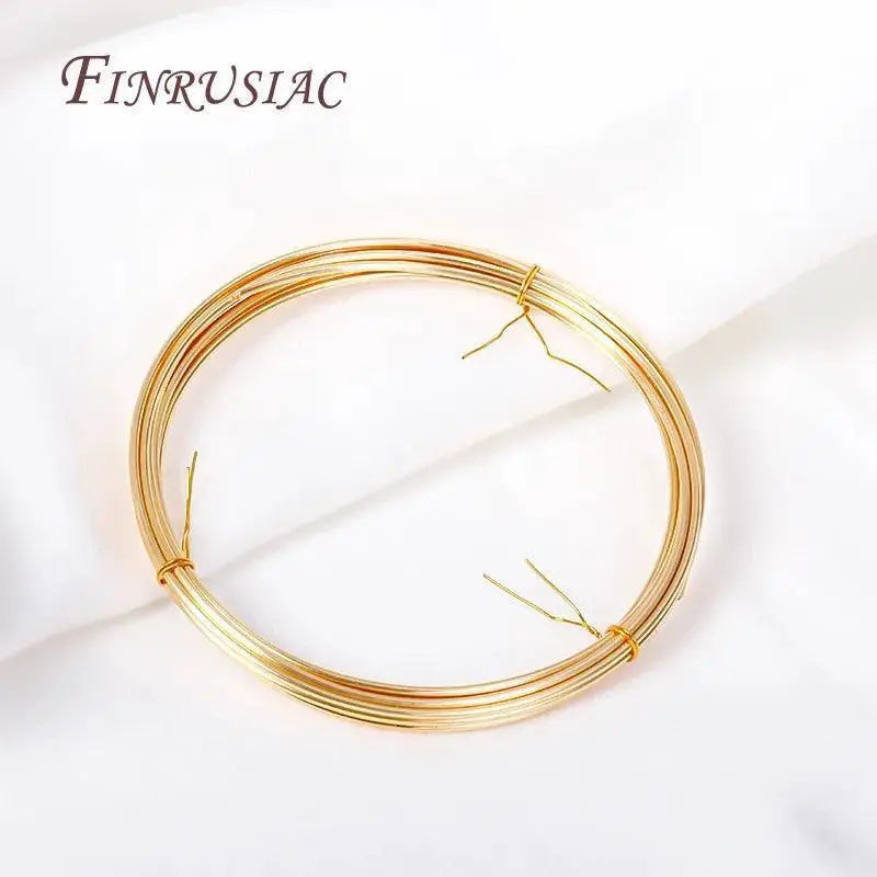 18K Gold Plated Copper Wire Jewelry Kit For DIY Crafts