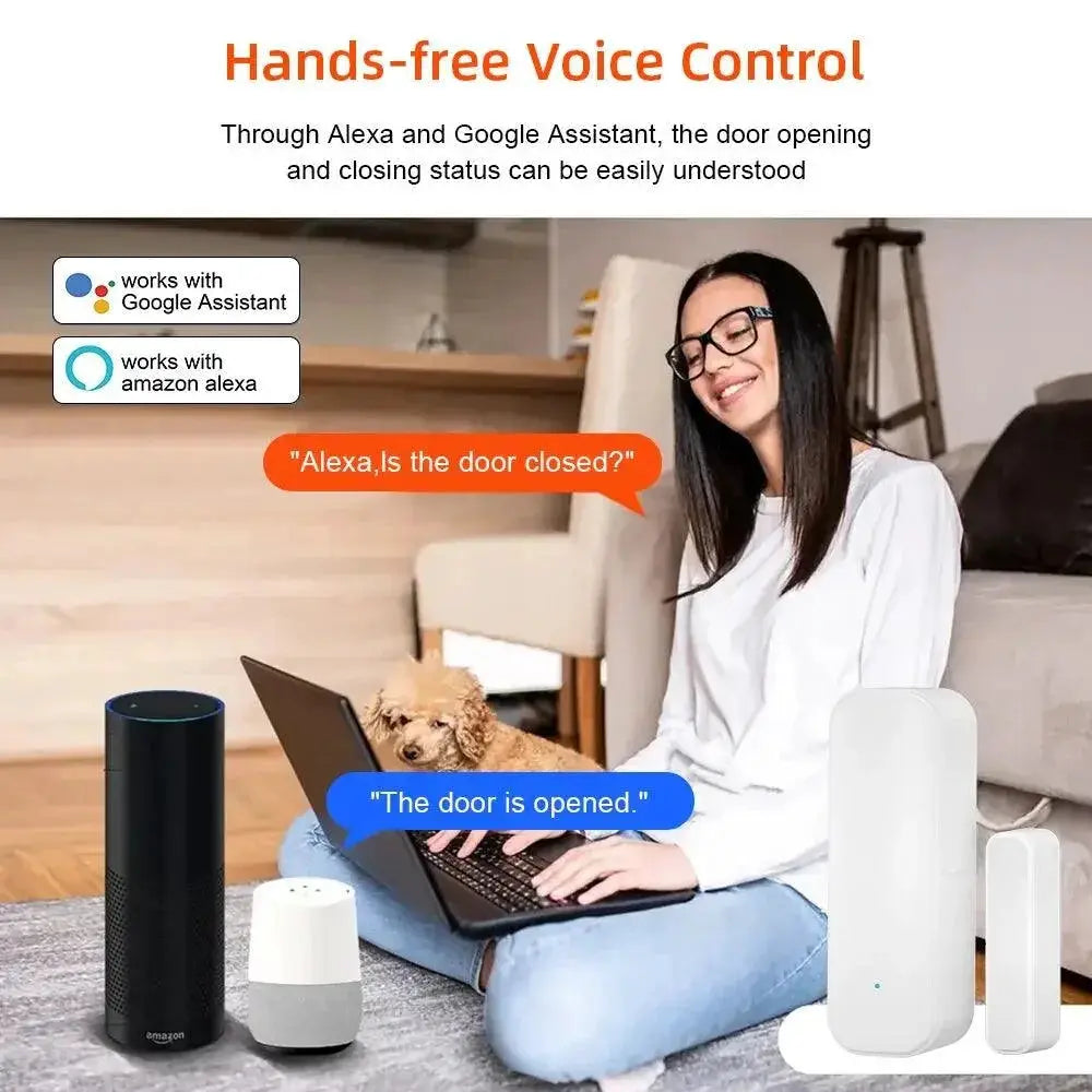 ONENUO Tuya WiFi Door Sensor Security Alarm For Smart Home