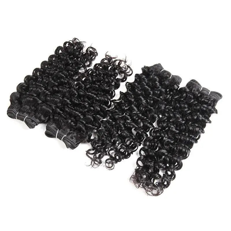 Luxurious Brazilian Curly Hair Extensions Bundle Color 4
