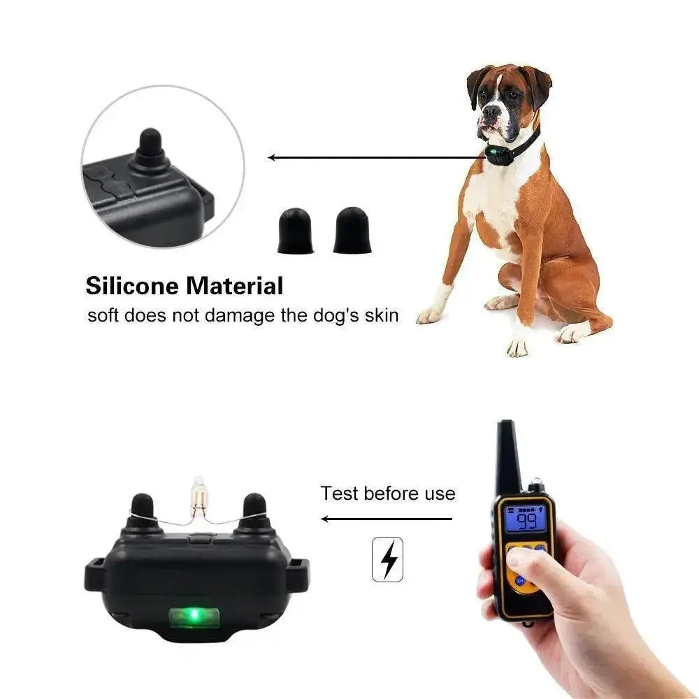 Advanced Waterproof Remote Dog Training Collar 800m Range