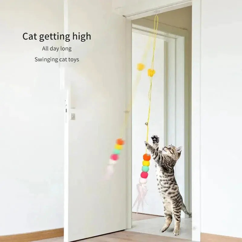 Cat Swing Toy Interactive Hanging Teaser Rope For Cats