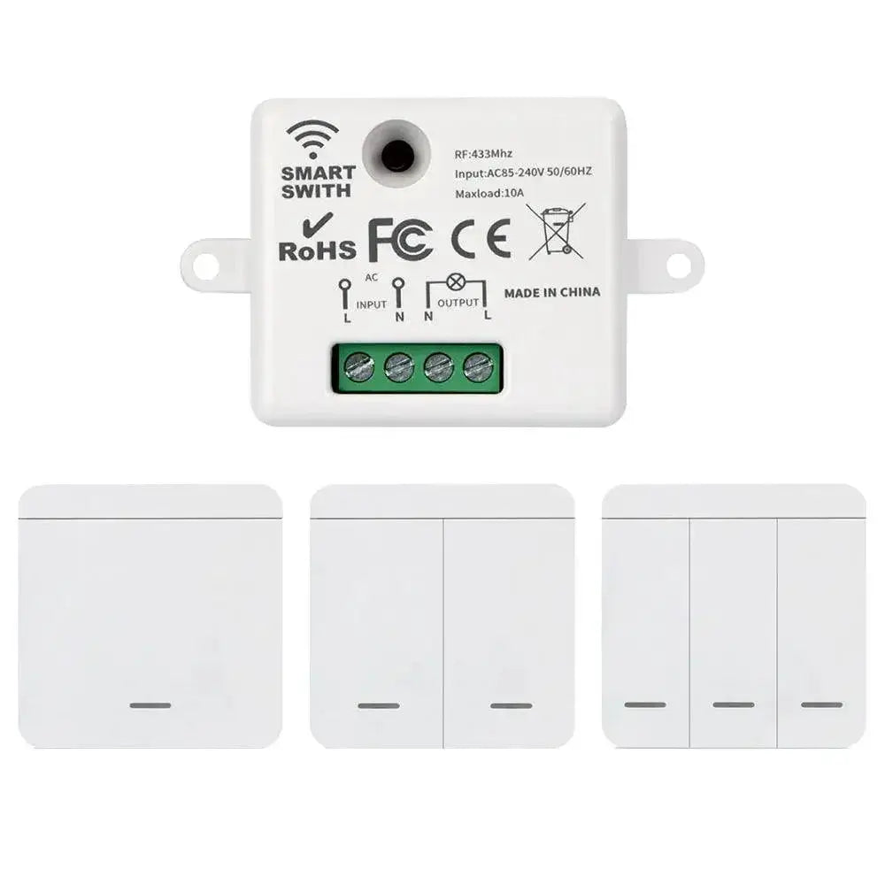 Wireless Smart Wall Panel With Remote Control LED Lighting