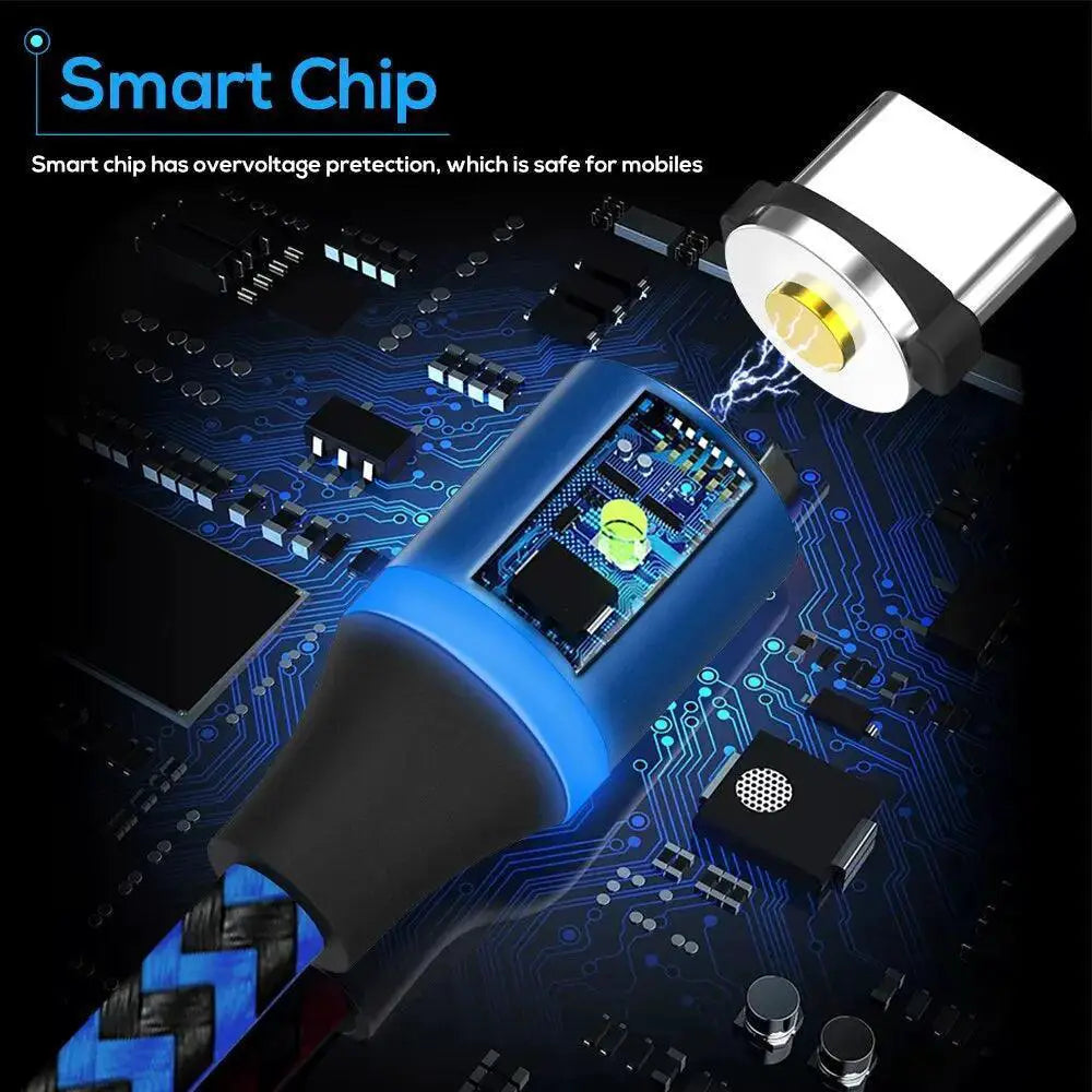 Magnetic Charging Cable With LED For All Devices And Gadgets