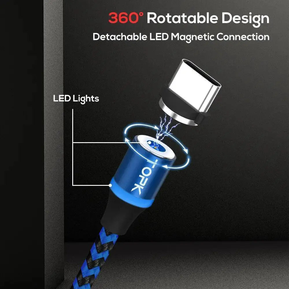 Magnetic Charging Cable With LED For All Devices And Gadgets