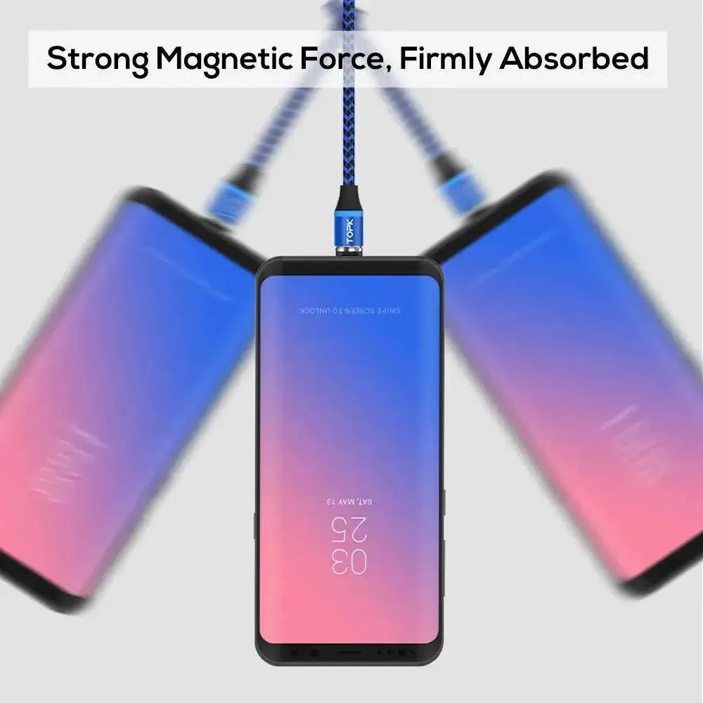 Magnetic Charging Cable With LED For All Devices And Gadgets