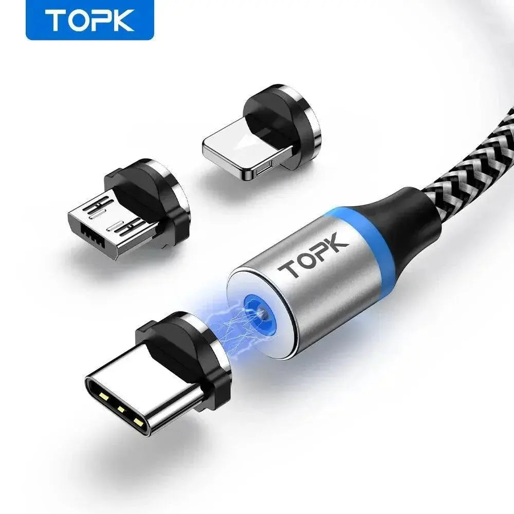 Magnetic Charging Cable With LED For All Devices And Gadgets