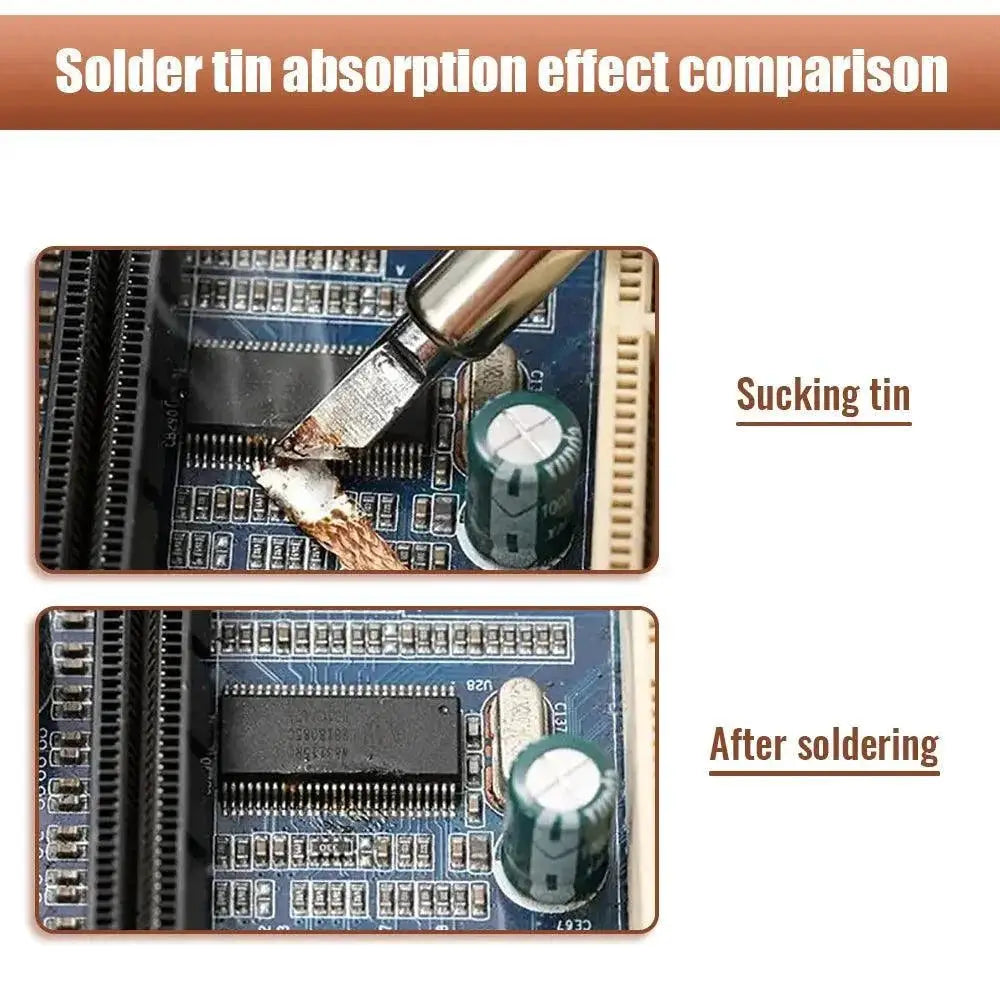 Copper Mesh Braid Tape For Efficient Solder Removal Tools