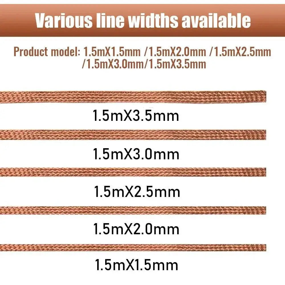 Copper Mesh Braid Tape For Efficient Solder Removal Tools