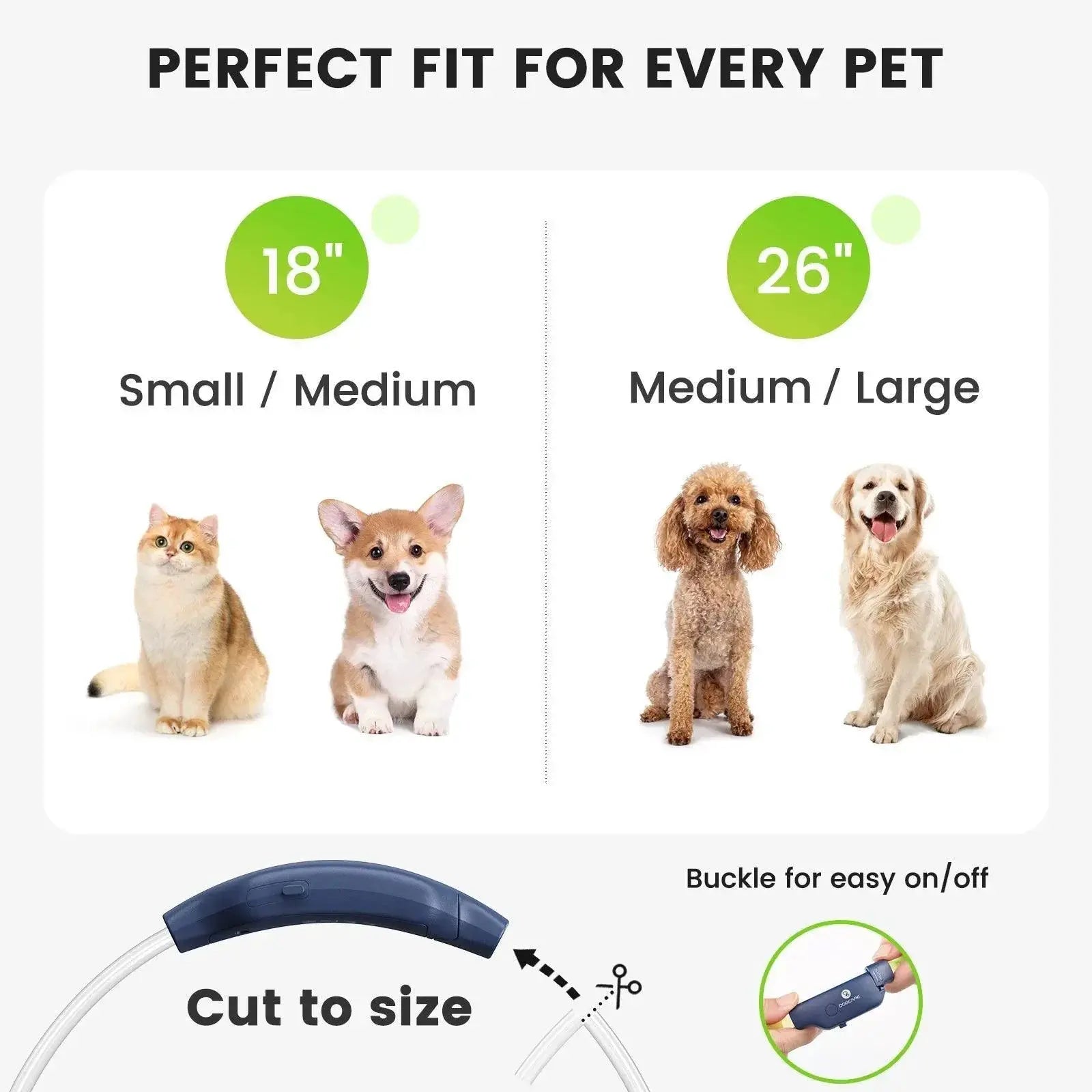 DOGCARE LC01 LED Dog Collar for Night Safety and Visibility