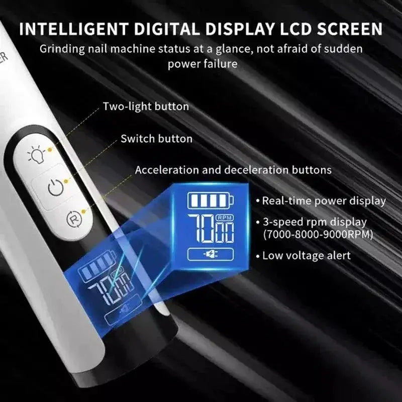 LED Electric Pet Nail Grinder for Dogs and Cats USB Trimmer