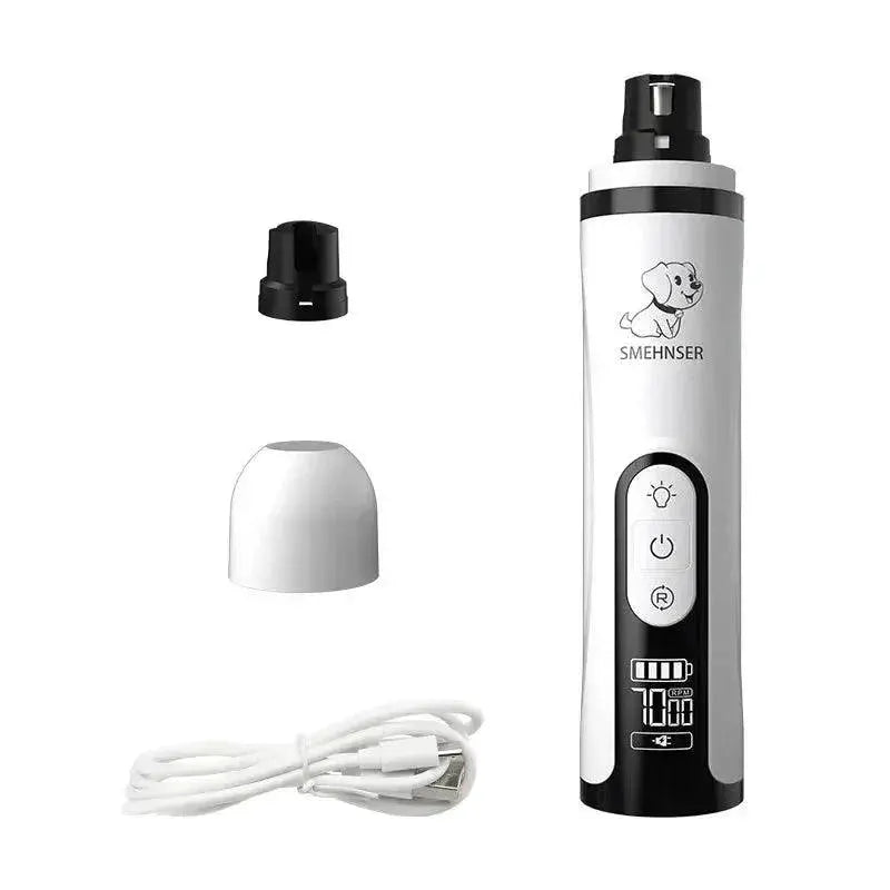 LED Electric Pet Nail Grinder for Dogs and Cats USB Trimmer