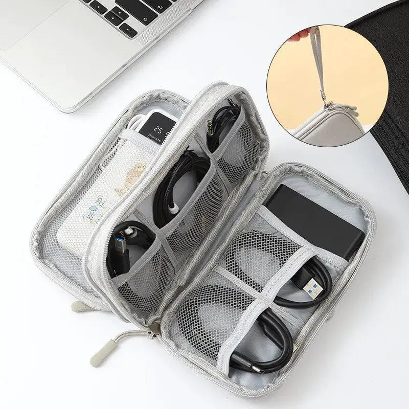 Ultimate USB Cable Travel Organizer Chic Digital Bag