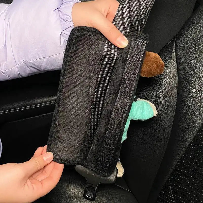Adorable Dog Seat Belt Cover Plush Shoulder Protector