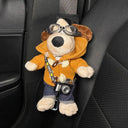 Adorable Dog Seat Belt Cover Plush Shoulder Protector