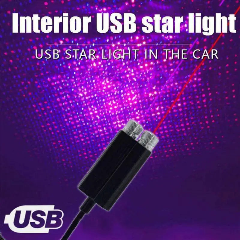 Car Roof Star Light Interior USB LED Galaxy Projector Decor
