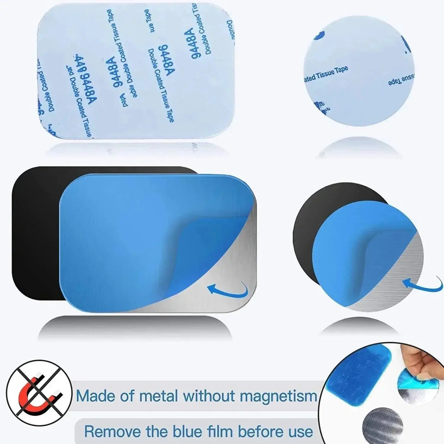 Thin Metal Plate Disk For Strong Magnetic Hold On Devices