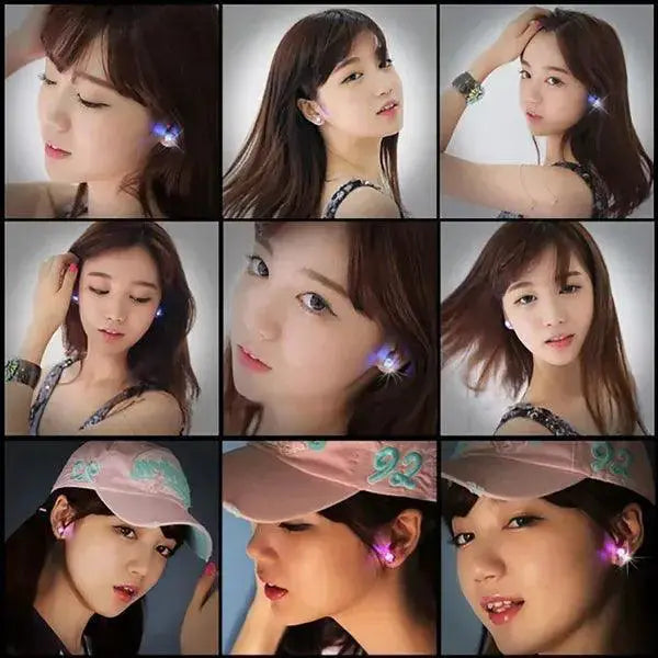 Neon Glow LED Earrings for Night Out Parties Fashion