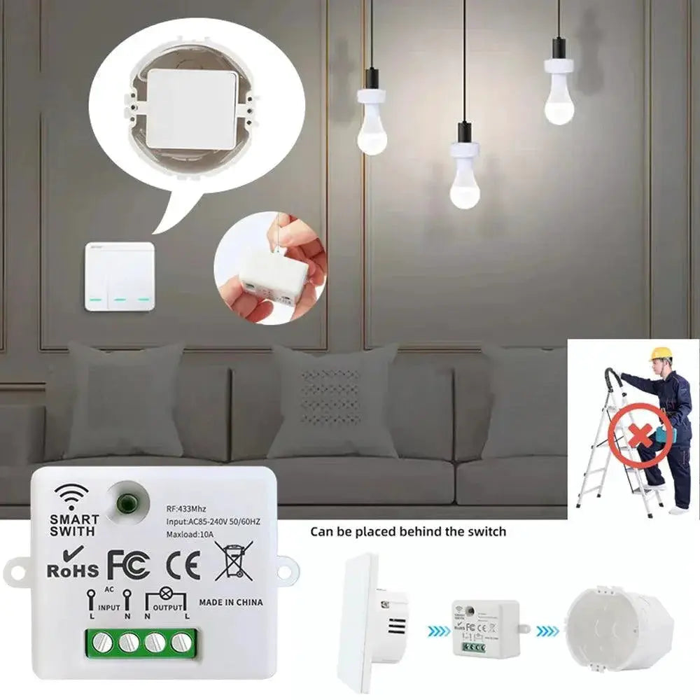 Wireless Remote Switch For LED Lights Home Automation