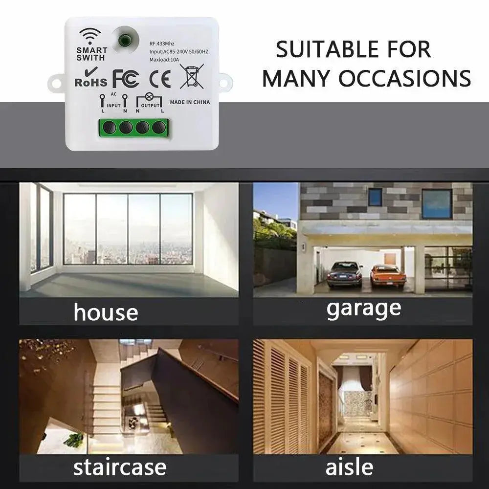 Wireless Remote Switch For LED Lights Home Automation