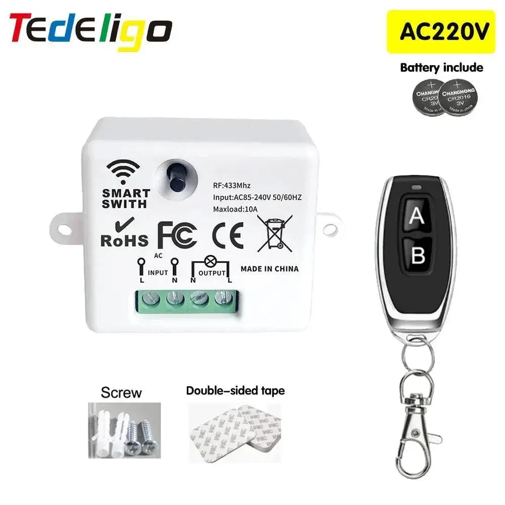 Wireless Remote Switch For LED Lights Home Automation