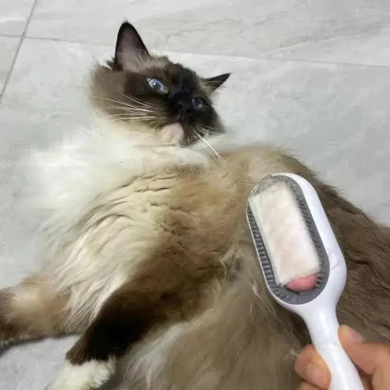 Double Sided Pet Grooming Brushes With Wipes Versatile Comb