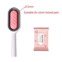 Detangles Pet Grooming Brush with Wipes