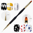 Gold Silver Mirror Finish Gel Nail Kit