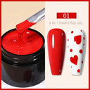 Gold Silver Mirror Finish Gel Nail Kit