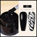 Gold Silver Mirror Finish Gel Nail Kit