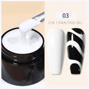 Gold Silver Mirror Finish Gel Nail Kit