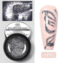 Gold Silver Mirror Finish Gel Nail Kit