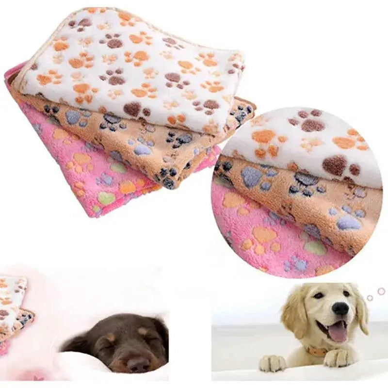 Warm Cozy Pet Bed Mat For Cats And Dogs Fleece Blanket