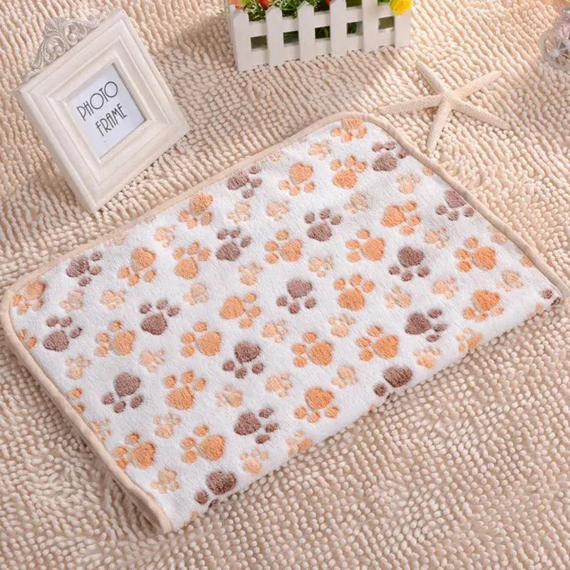 Warm Cozy Pet Bed Mat For Cats And Dogs Fleece Blanket