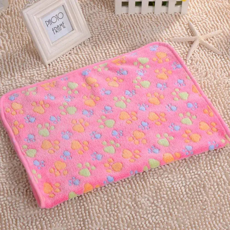 Warm Cozy Pet Bed Mat For Cats And Dogs Fleece Blanket