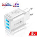 USB Charger for Travelers EU Plug