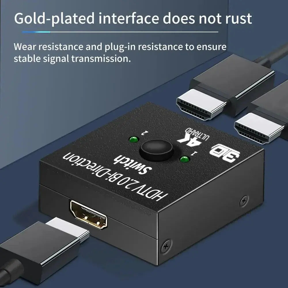HDMI Switcher PS4 TV Box Seamless Switching Across Inputs