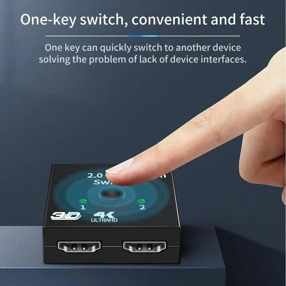 HDMI Switcher PS4 TV Box Seamless Switching Across Inputs