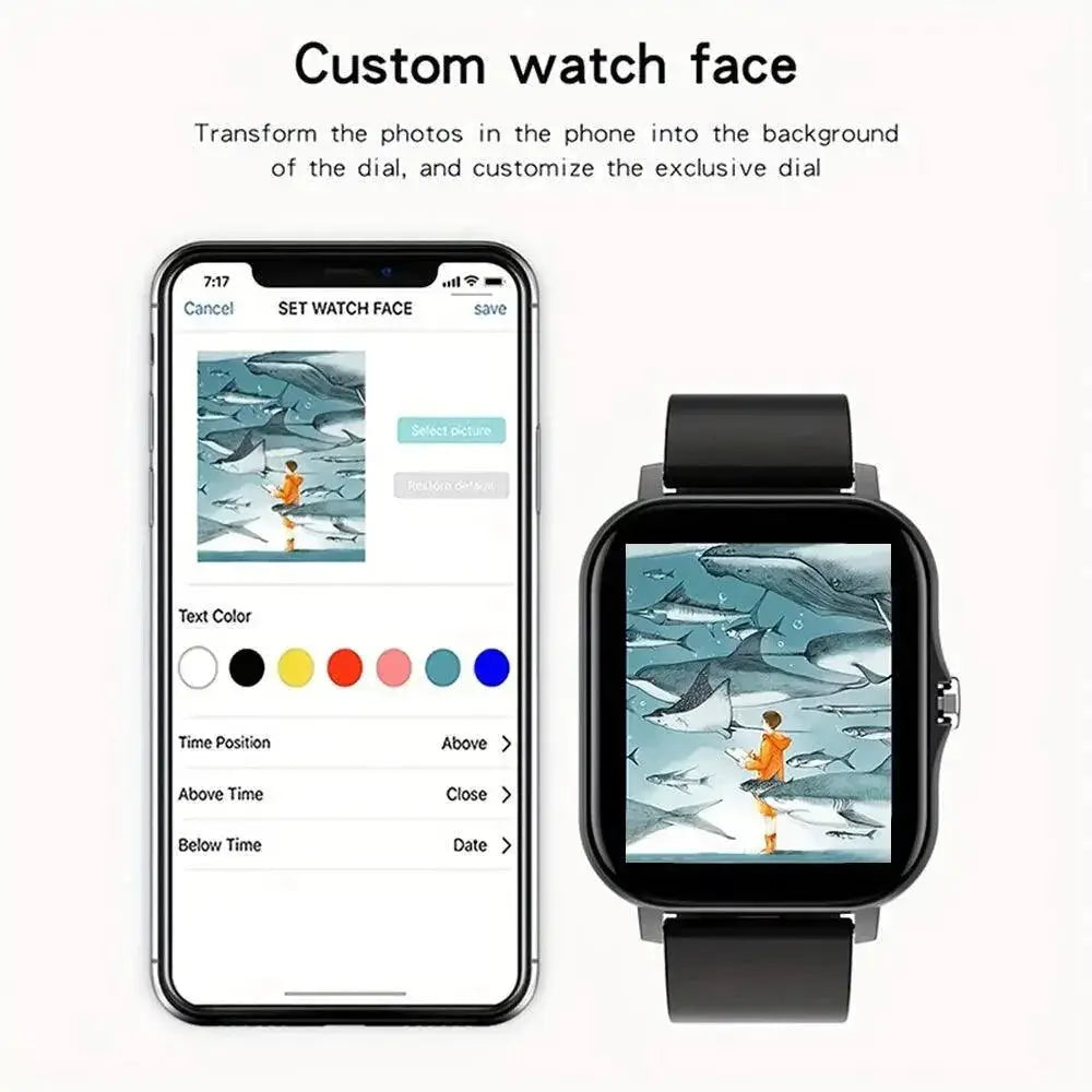 Smart Health Tracker Watch With Blood Oxygen Monitor