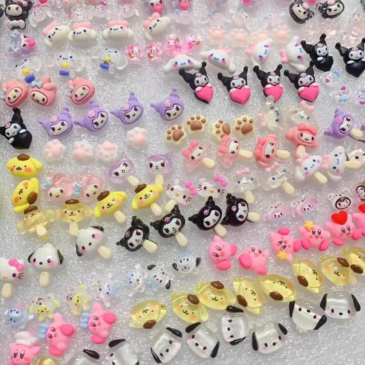 Whimsical Sanrio Hello Kitty Nail Art Charm Kit For DIY Gems