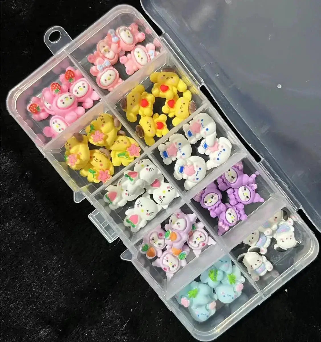 Whimsical Sanrio Hello Kitty Nail Art Charm Kit For DIY Gems