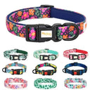 Durable Floral Dog Collar for All Sizes
